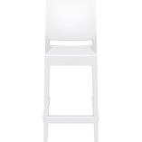 Krzesło barowe Maya Bar Siesta - Białe, 65cm | Kup teraz!