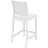 Krzesło barowe Maya Bar Siesta - Białe, 65cm | Kup teraz!