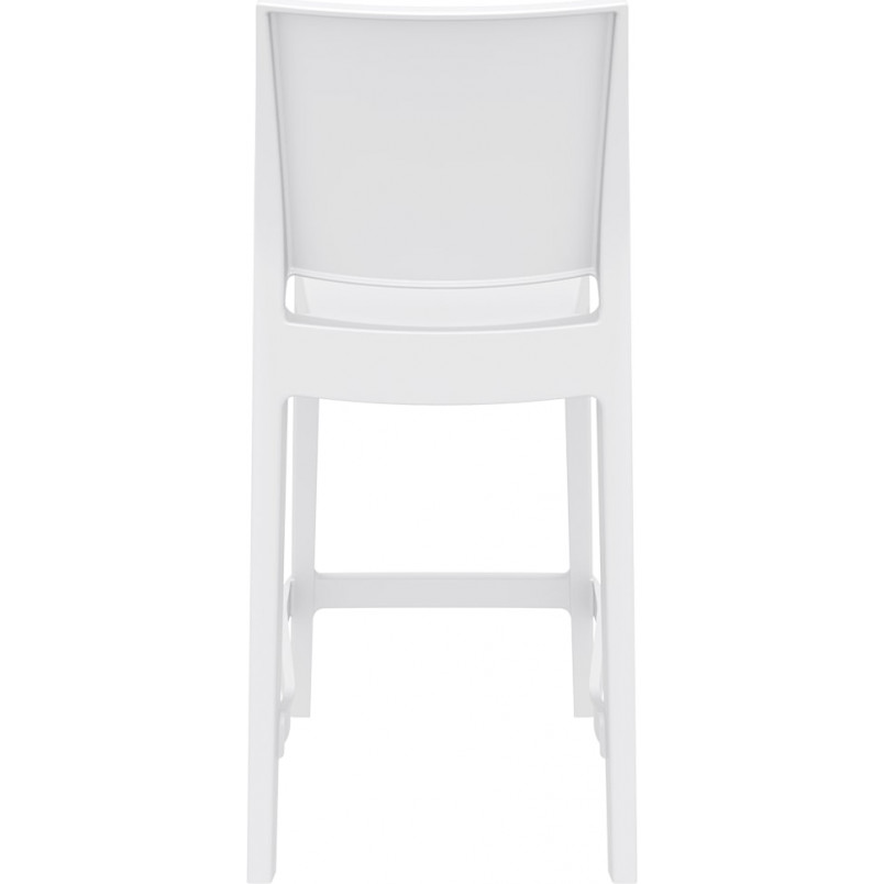 Krzesło barowe Maya Bar Siesta - Białe, 65cm | Kup teraz!