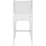 Krzesło barowe Maya Bar Siesta - Białe, 65cm | Kup teraz!