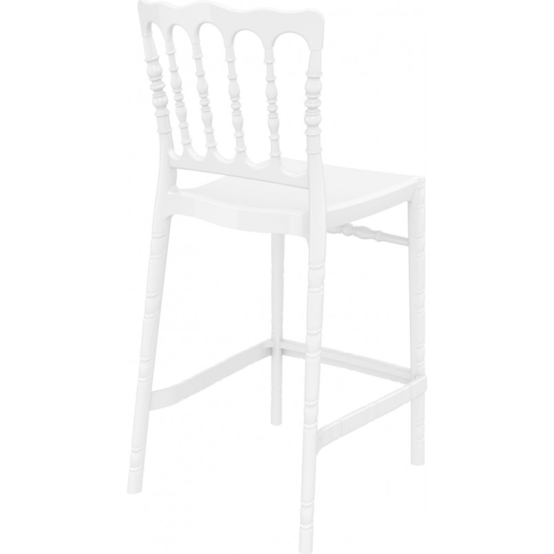 Krzesło barowe Opera białe Siesta - Elegancki design | Komfort