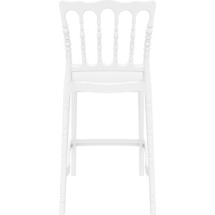 Krzesło barowe Opera białe Siesta - Elegancki design | Komfort