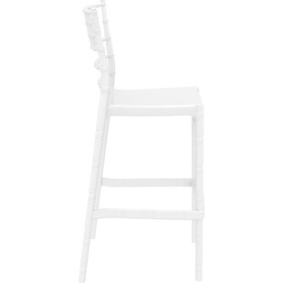 Krzesło barowe glamour Chiavari Siesta - Białe, 75cm