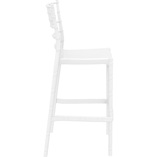 Krzesło barowe glamour Chiavari Siesta - Białe, 75cm