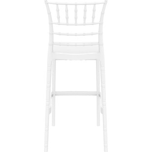 Krzesło barowe glamour Chiavari Siesta - Białe, 75cm