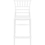 Krzesło barowe glamour Chiavari Siesta - Białe, 65cm