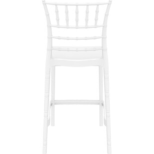 Krzesło barowe glamour Chiavari Siesta - Białe, 65cm