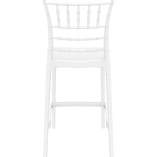Krzesło barowe glamour Chiavari Siesta - Białe, 65cm