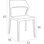 Krzesło Snow Siesta - Ciemnoszare, Design i Komfort