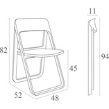 Krzesło składane Dream białe Siesta - Komfort i styl!