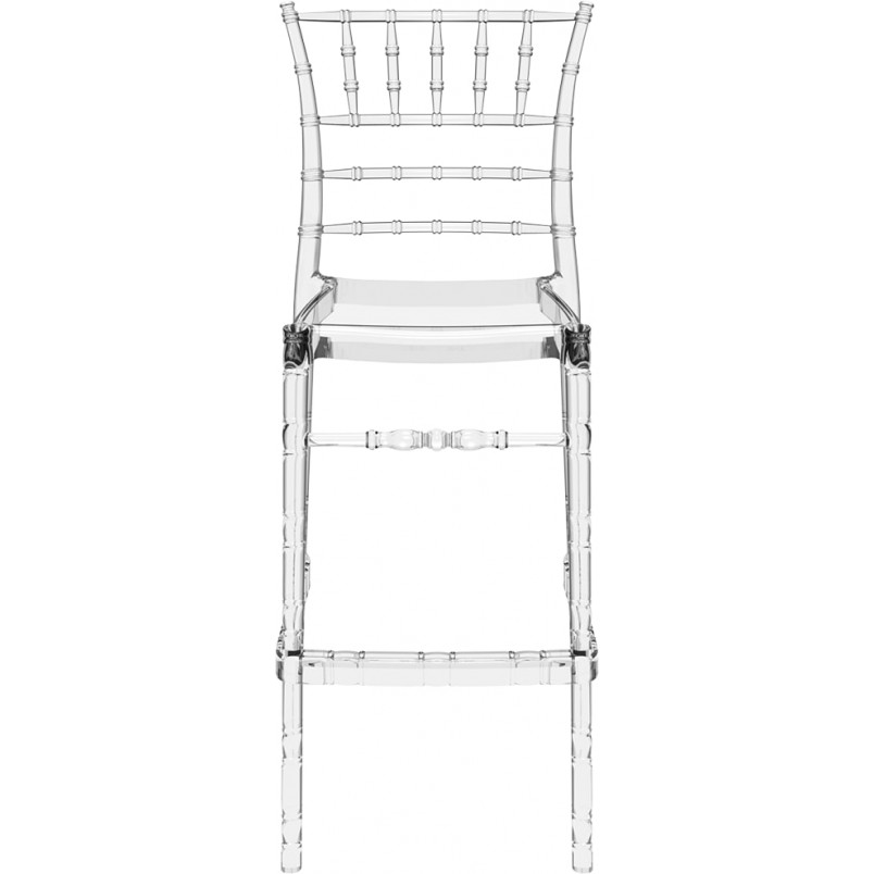 Krzesło barowe glamour Chiavari Siesta - Przezroczyste | Kup teraz!