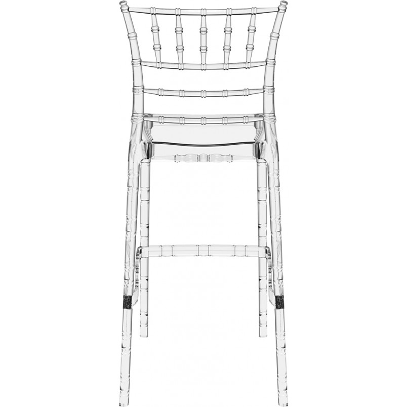 Krzesło barowe glamour Chiavari Siesta - Przezroczyste | Kup teraz!