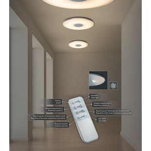 Plafon LED Okrągły z Pilotem Tokyo 60cm | Trio