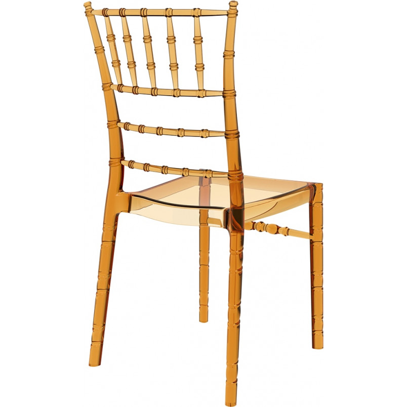 Krzesło Chiavari bursztynowe Siesta | Eleganckie i trwałe