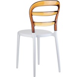 Krzesło Miss Bibi białe/przezroczyste Siesta - Stylowy design!