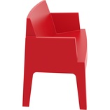 Sofa ogrodowa dwuosobowa Box czerwona Siesta - Komfort i styl