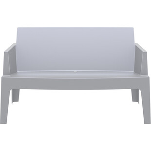 Sofa ogrodowa Siesta Box - Dwuosobowa, Srebrnoszara | Komfort i styl