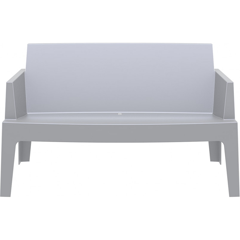 Sofa ogrodowa Siesta Box - Dwuosobowa, Srebrnoszara | Komfort i styl