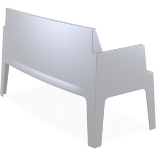 Sofa ogrodowa Siesta Box - Dwuosobowa, Srebrnoszara | Komfort i styl
