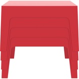 Stolik kawowy ogrodowy Box czerwony Siesta | 70x50 cm
