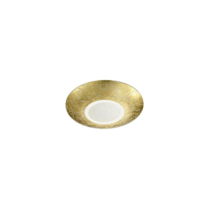 Plafon Glamour Chiros Złoty Trio | Lampa Sufitowa 32cm