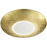 Plafon Glamour Chiros Złoty Trio | Lampa Sufitowa 32cm