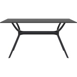 Stół prostokątny Air 140x80cm czarny Siesta | Kup online