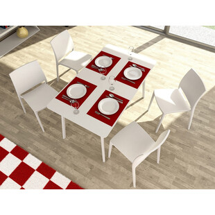 Stół prostokątny Maya 140x80cm biały Siesta - Komfort i styl