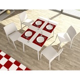 Stół prostokątny Maya 140x80cm biały Siesta - Komfort i styl