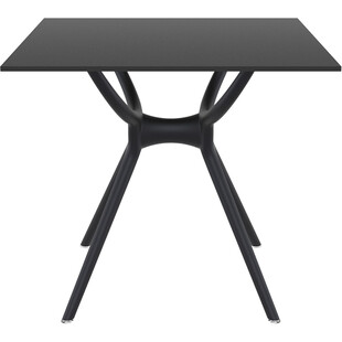 Stół kwadratowy Air 80x80cm czarny Siesta - Elegancki design