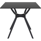 Stół kwadratowy Air 80x80cm czarny Siesta - Elegancki design