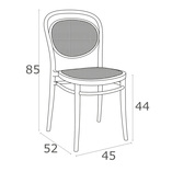 Krzesło Siesta Marcel - Ażurowe, Szare - Komfort i Design