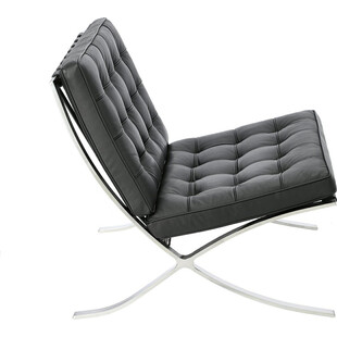 Fotel skórzany pikowany BA1 czarny | D2.Design - Komfort i styl