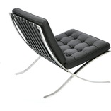 Fotel skórzany pikowany BA1 czarny | D2.Design - Komfort i styl