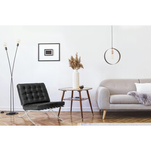 Fotel skórzany pikowany BA1 czarny | D2.Design - Komfort i styl