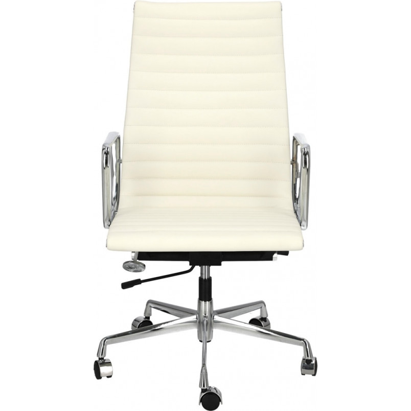 Fotel Gabinetowy CH1191T Biała Skóra | D2 Design