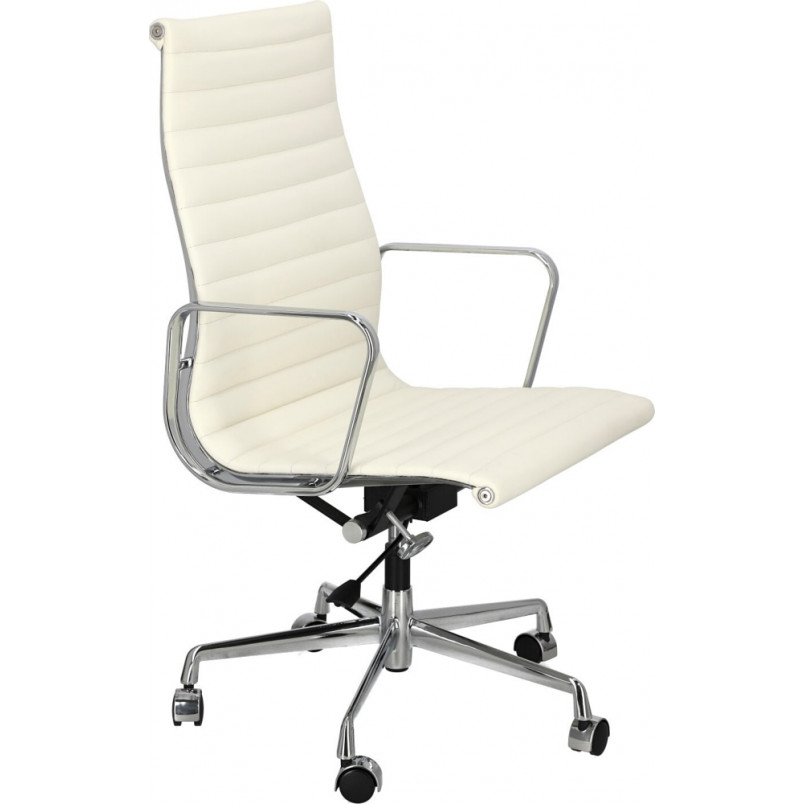 Fotel Gabinetowy CH1191T Biała Skóra | D2 Design
