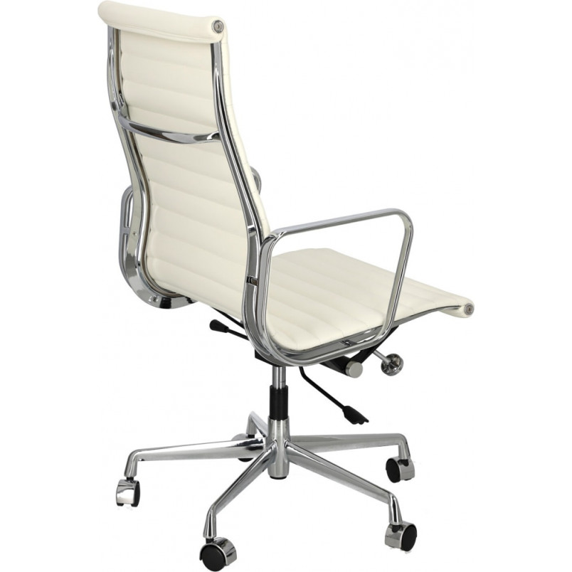 Fotel Gabinetowy CH1191T Biała Skóra | D2 Design