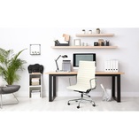Fotel Gabinetowy CH1191T Biała Skóra | D2 Design