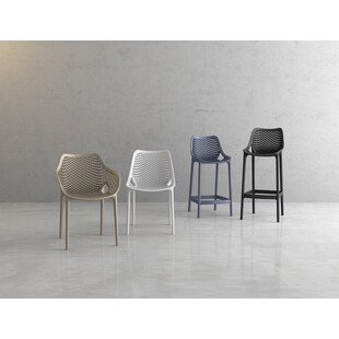 Krzesło barowe Air Bar czarne Siesta | Nowoczesny design