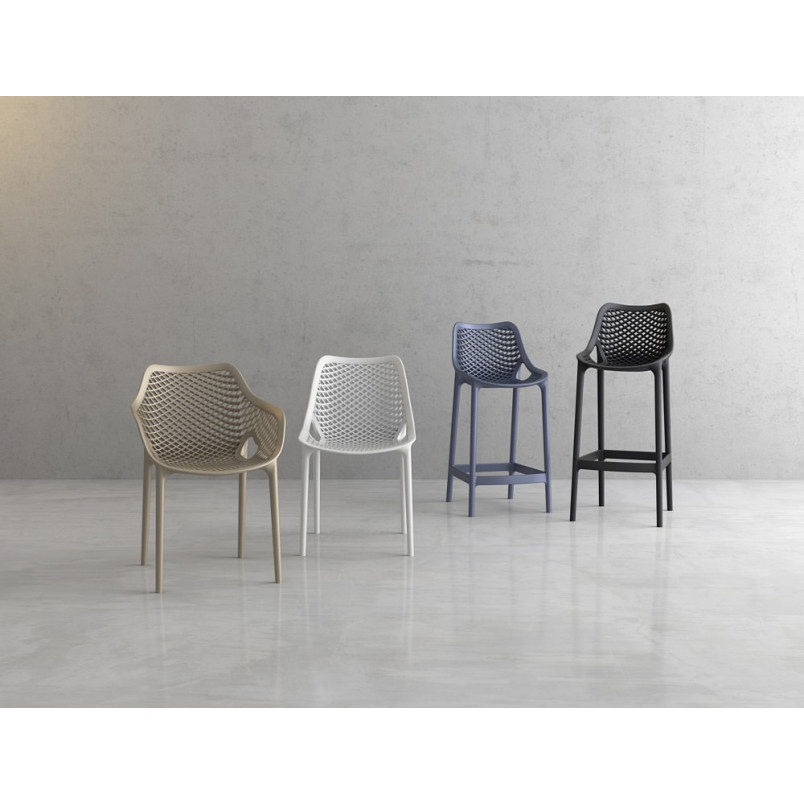 Krzesło barowe Air Bar czarne Siesta | Nowoczesny design
