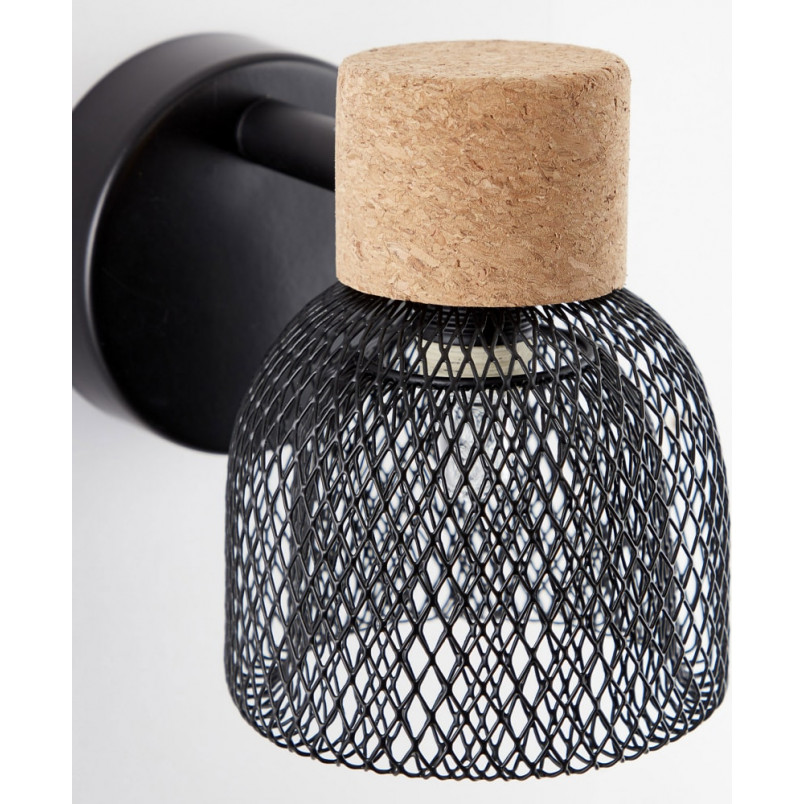Kinkiet industrialny Flaka | Czarny mat Brilliant - Kup online