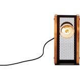 Lampa stołowa drewniana Calandra - Loft | Brilliant