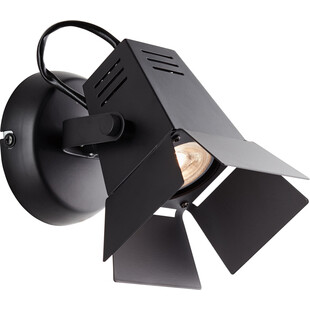 Kinkiet Industrialny Movie LED Czarny Mat - Brilliant
