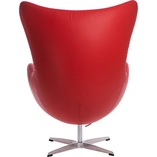 Fotel obrotowy Jajo czerwona skóra | D2.Design