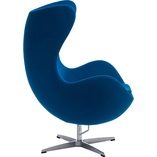 Fotel obrotowy Jajo niebieski kaszmir | D2 Design