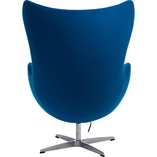 Fotel obrotowy Jajo niebieski kaszmir | D2 Design