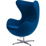 Fotel obrotowy Jajo niebieski kaszmir | D2 Design