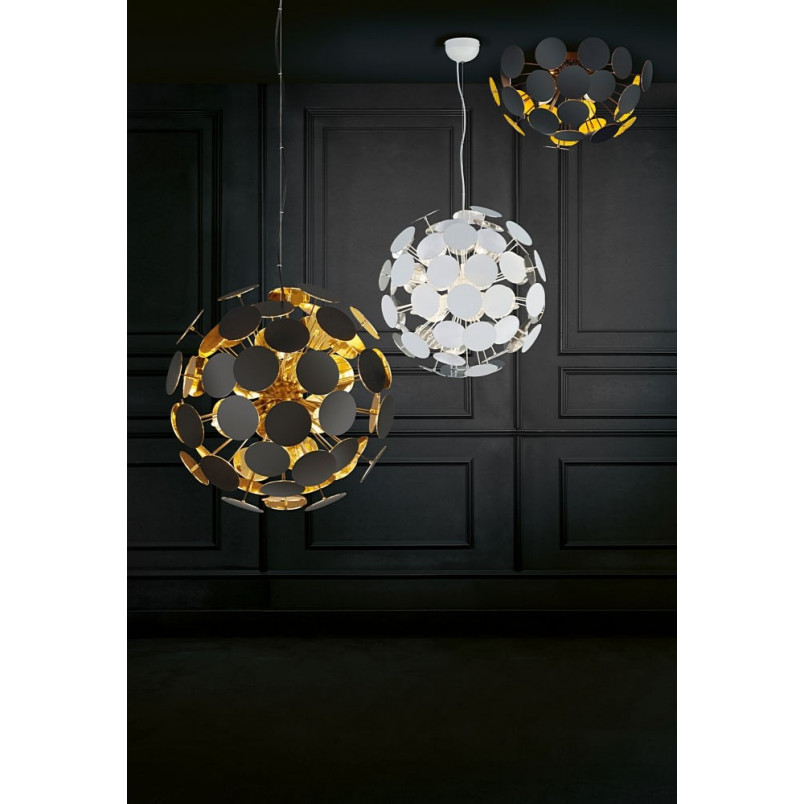 Plafon Discalgo 54cm czarny Trio | Nowoczesne oświetlenie