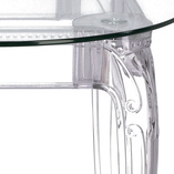 Stół szklany Ghost 80cm - Elegancja i styl | D2.Design